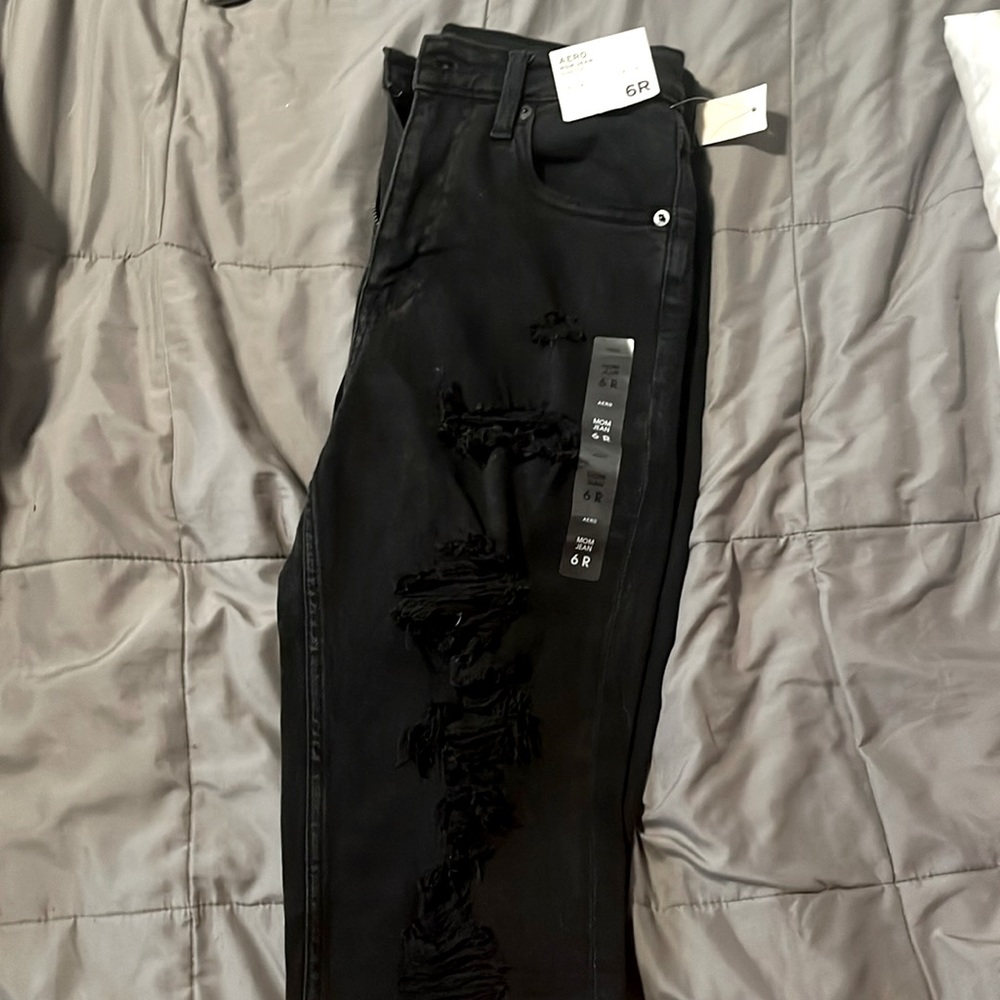 Aero stretchy mom jeans
